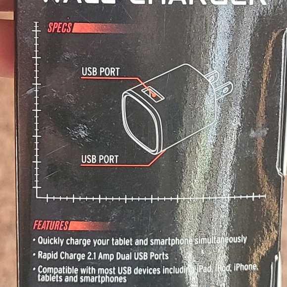 MLB St. Louis Cardinals Dual USB Wall Charger - Picture 4 of 5